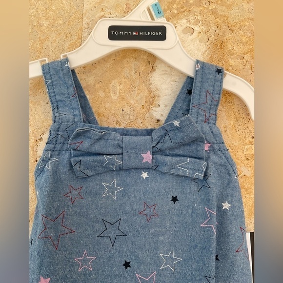 Tommy Hilfiger Baby Girls Printed Chambray Sundress - Picture 7 of 12